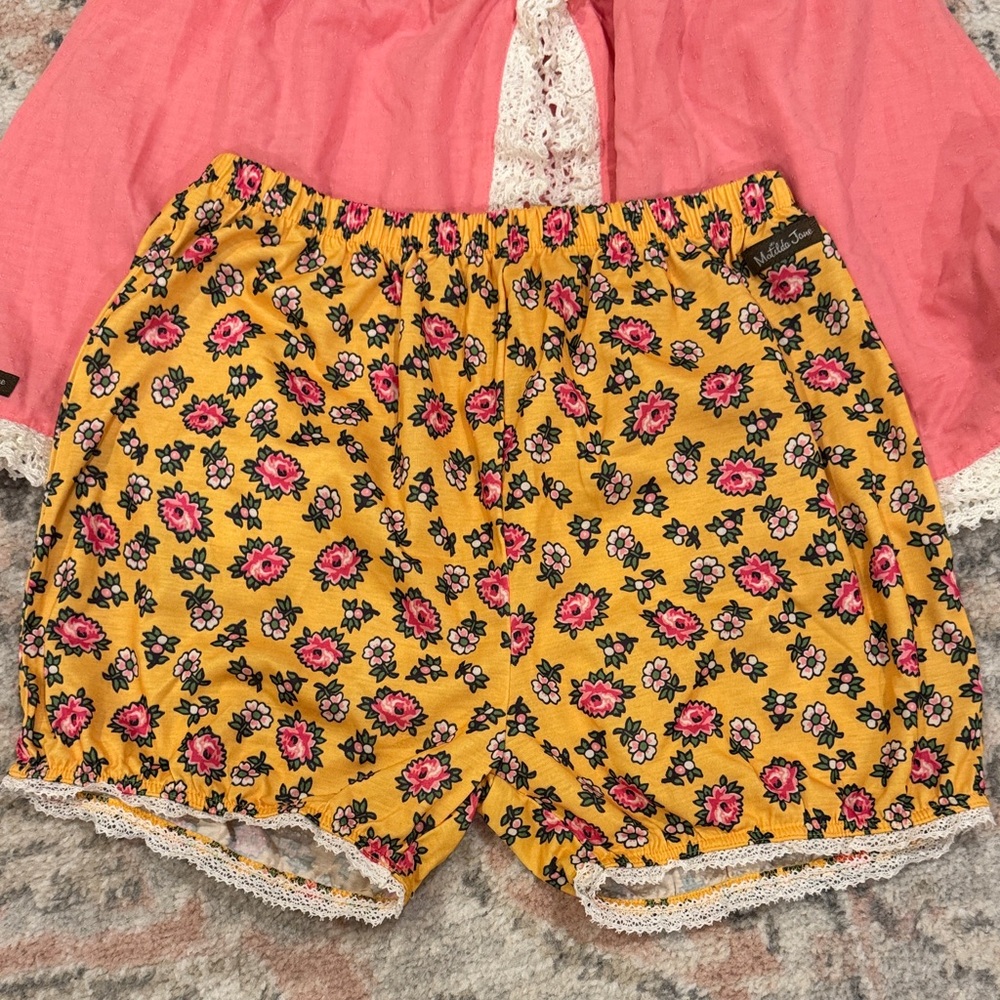 Pink and Yellow Kids Pajamas - Picture 4 of 4